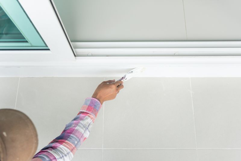 Colorful accents on window trims