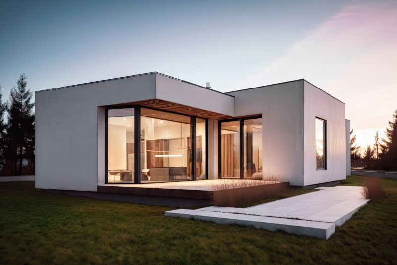 Modern home with sleek paint finish